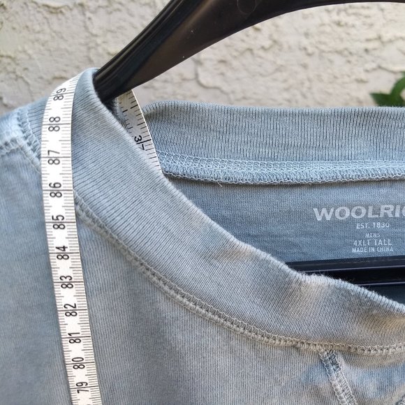 woolrich light blue grey cotton short sleeve tshirt EUC - Picture 2 of 8